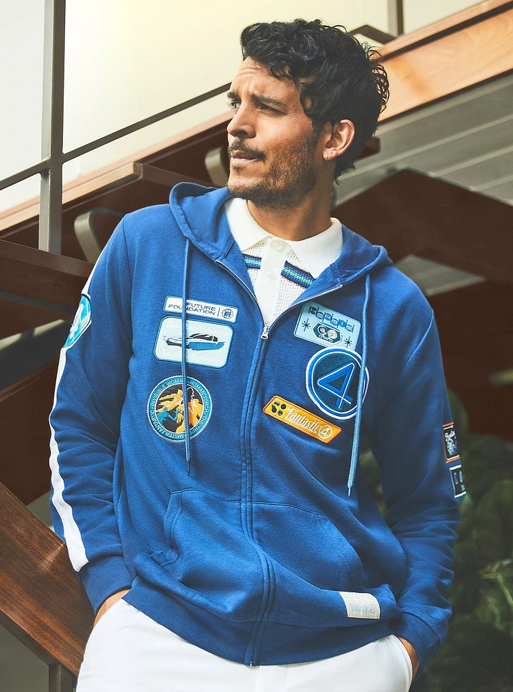 Marvel The Fantastic Four: First Steps Icon Patches Hoodie - BoxLunch Exclusive