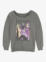 Disney Villains Have More Fun Womens Slouchy Sweatshirt