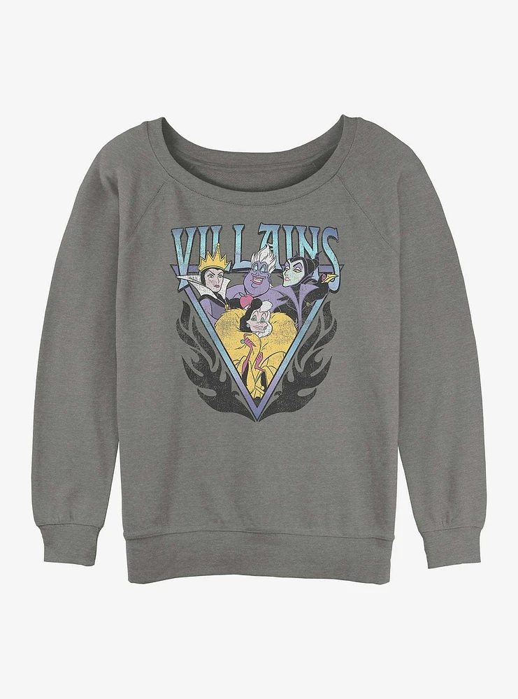 Disney Villains Trio Womens Slouchy Sweatshirt