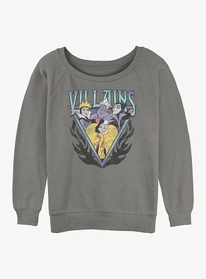 Disney Villains Trio Womens Slouchy Sweatshirt