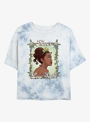 Disney The Princess And Frog Tiana Never Lose Sight Tie-Dye Womens Crop T-Shirt