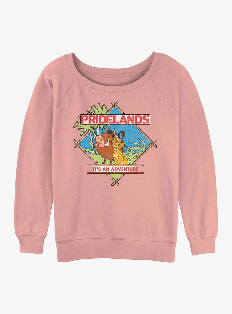 Disney The Lion King Pridelands Womens Slouchy Sweatshirt