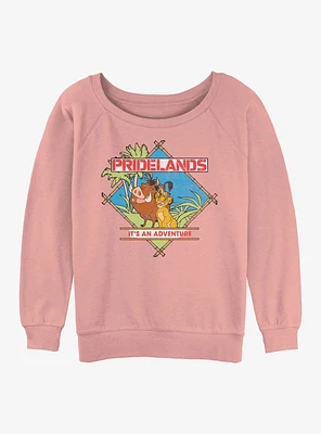 Disney The Lion King Pridelands Womens Slouchy Sweatshirt