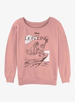 Disney The Lion King Pride Raise Womens Slouchy Sweatshirt