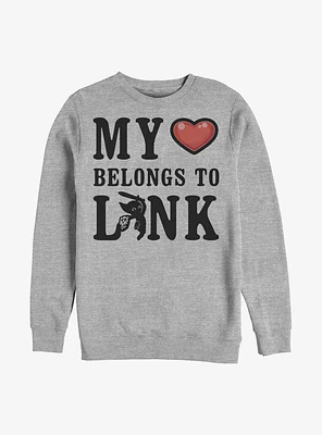 The Legend Of Zelda My Heart Belongs To Link Sweatshirt