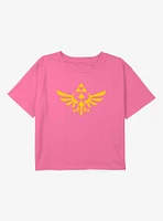 The Legend Of Zelda Classic Triforce Youth Girls Boxy T-Shirt