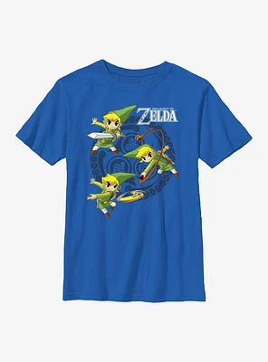 The Legend Of Zelda Three Motions Youth T-Shirt