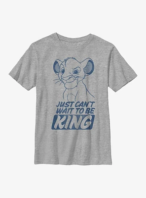 Disney The Lion King Just Can't Wait To Be Young Simba Youth T-Shirt