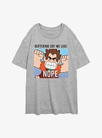 Disney Wreck It Ralph Buffering Got Me Like Womens Oversized T-Shirt