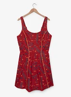 Disney Pixar Cars Lightning McQueen Icons Allover Print Plus Active Dress - BoxLunch Exclusive