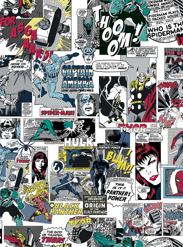 Marvel Classic Comics Peel & Stick Wallpaper