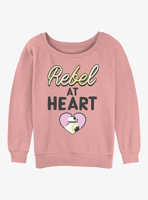 Star Wars Rebel At Heart Womens Slouchy Sweatshirt