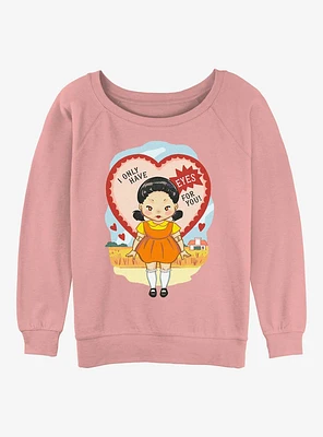 Squid Game I Only Have Eyes For You Womens Slouchy Sweatshirt