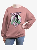 The Exorcist  You Possess My Heart Womens Oversized Sweatshirt