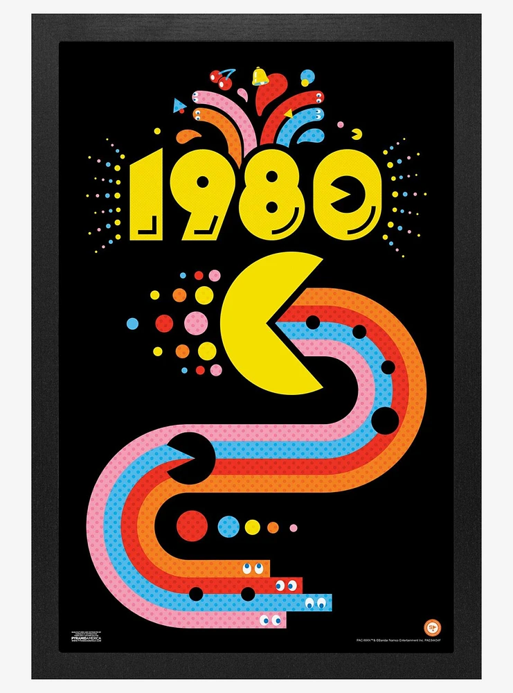 Pac-Man 1980 Celebrate Framed Wall Art