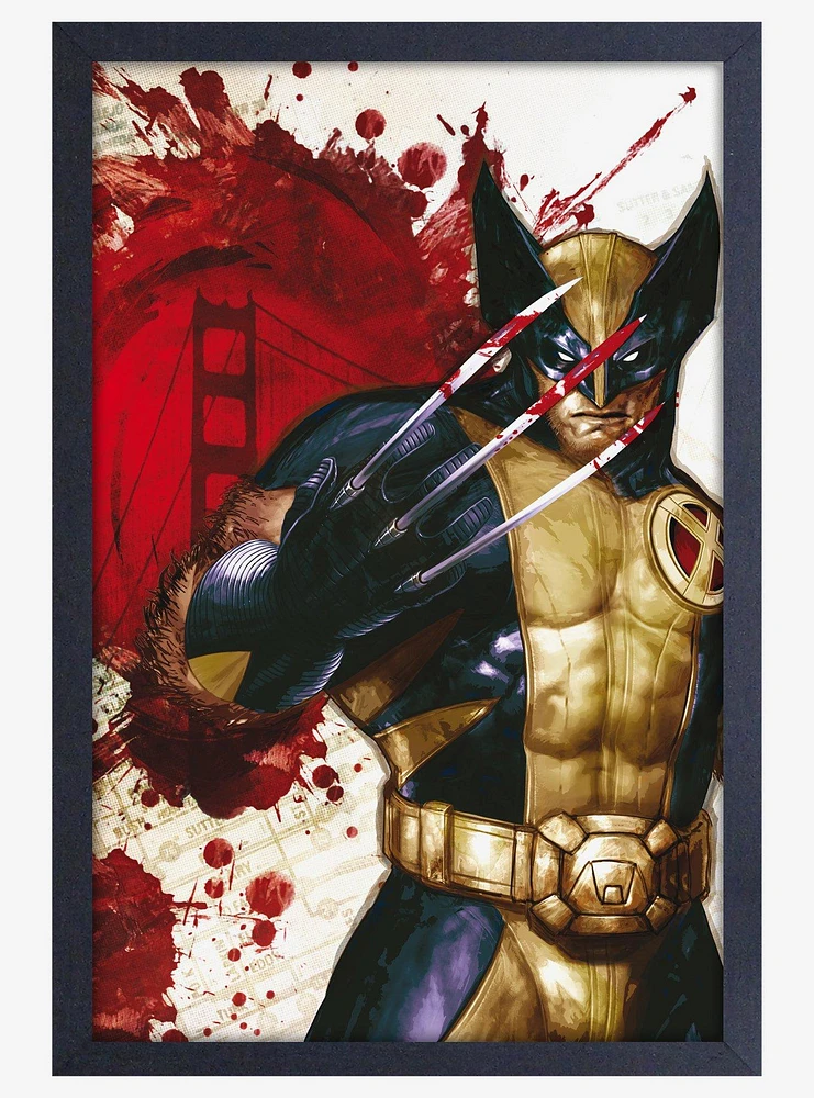 Marvel Wolverine Bloody Mess Framed Wall Art