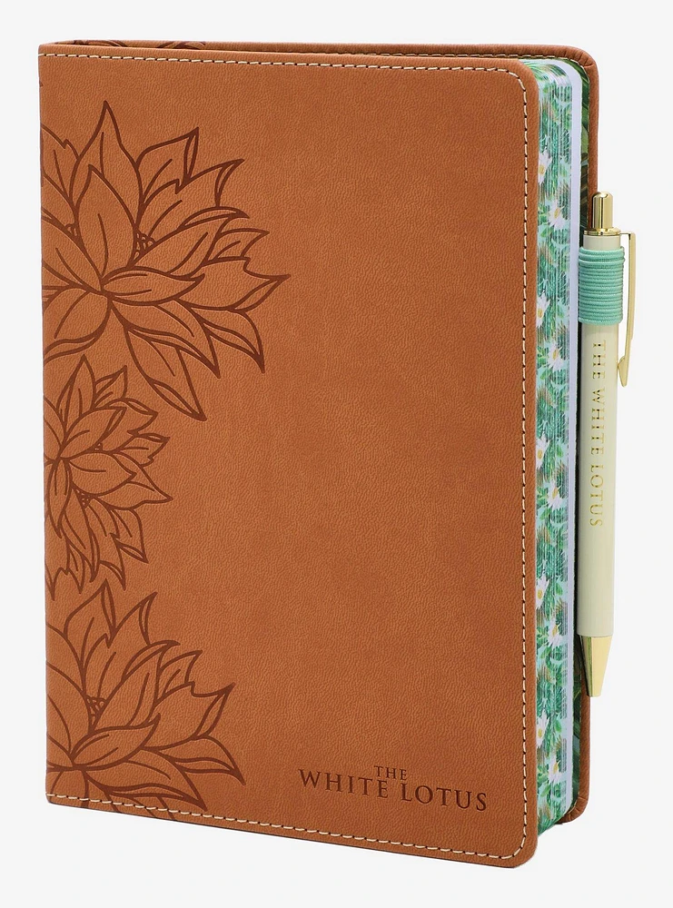 The White Lotus Floral Journal & Pen Set