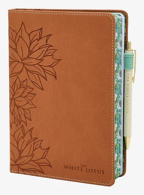 The White Lotus Floral Journal & Pen Set