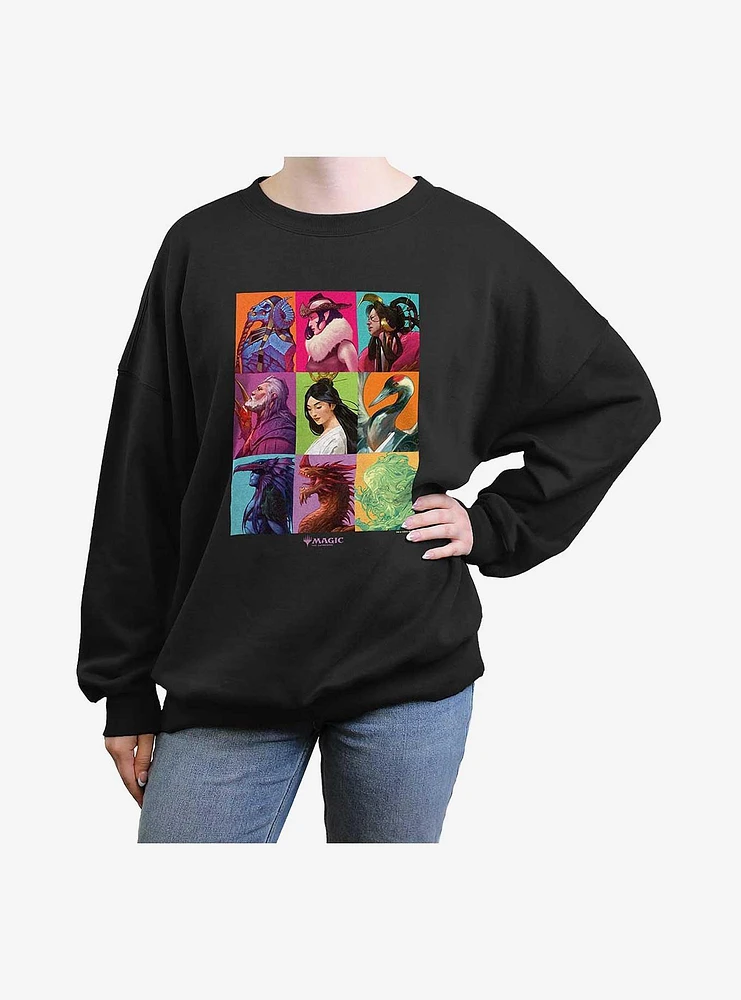 Magic: The Gathering Commander Masters Panels Womens Oversized Sweatshirt