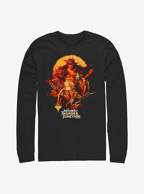 Magic: The Gathering Outlaws Of Thunder Junction Poster Long-Sleeve T-Shirt