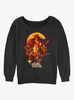 Magic: The Gathering Outlaws Of Thunder Junction Poster Womens Slouchy Sweatshirt