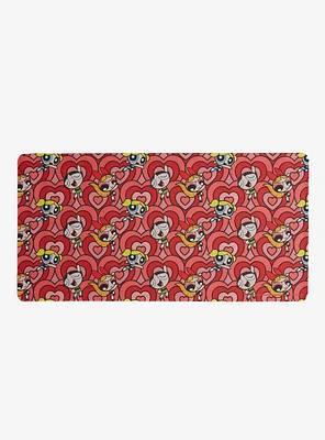 The Powerpuff Girls Heart Allover Print Desk Mat — BoxLunch Exclusive