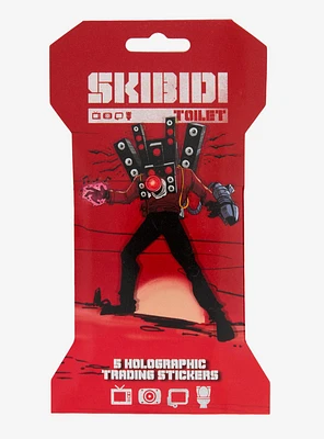 Skibidi Toilet Holographic Trading Stickers Mystery Pack