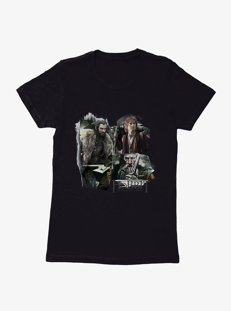 The Hobbit: An Unexpected Journey Thorin Bilbo Gandalf Womens T-Shirt