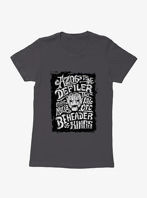 The Hobbit: Battle Of Five Armies Azog Beheader Kings Womens T-Shirt