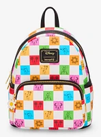 Loungefly Disney Mickey and Friends Checkered Colorful Mini Backpack — BoxLunch Exclusive