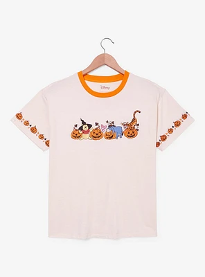 Disney Winnie the Pooh Jack-o-Lantern Bear & Friends Women's T-Shirt - BoxLunch Exclusive