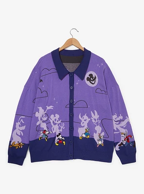 Disney Mickey & Friends Halloween Parade Women's Plus Glow-in-the-Dark Cardigan - BoxLunch Exclusive