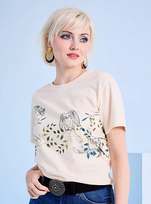 DreamWorks How To Train Your Dragon Toothless Tonal Foliage Women's Cropped T-Shirt - BoxLunch Exclusive