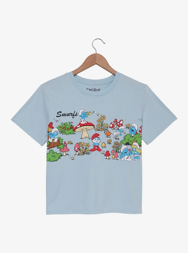 The Smurfs Village Scene Women's T-Shirt - BoxLunch Exclusive