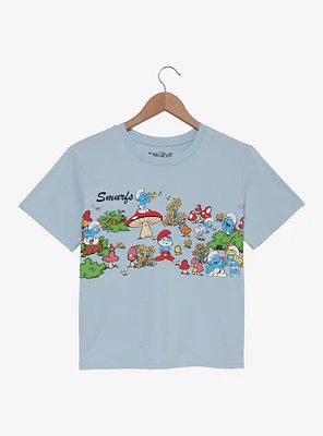 The Smurfs Village Scene Women's T-Shirt - BoxLunch Exclusive