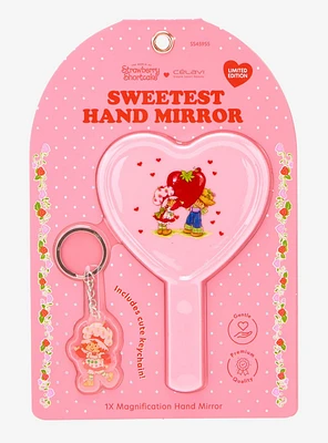 Célavi Strawberry Shortcake Sweetest Hand Mirror with Keychain