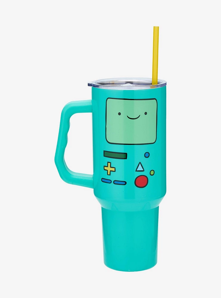 Adventure Time BMO Straw Tumbler with Handle - BoxLunch Exclusive