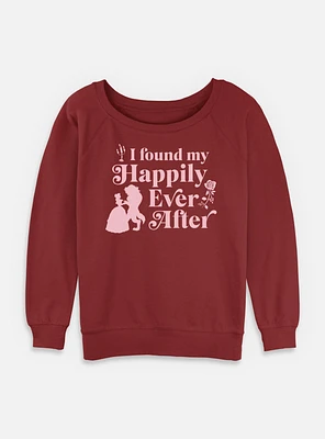 Disney Beauty and the Beast I Found My Happily Ever After  Womens Slouchy Sweatshirt