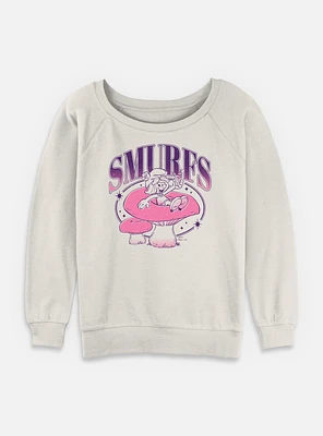 The Smurfs Groovy Vibes Womens Slouchy Sweatshirt