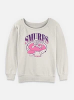 The Smurfs Groovy Vibes Womens Slouchy Sweatshirt