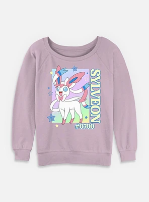 Pokemon Sylveon Pop Portrait Womens Slouchy Sweatshirt