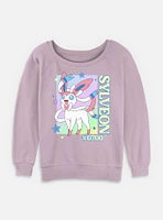 Pokemon Sylveon Pop Portrait Womens Slouchy Sweatshirt