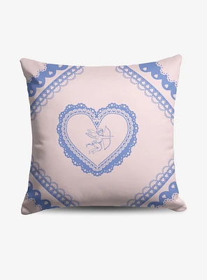 Vintage Hearts Throw Pillow