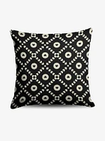 Black Hearts Throw Pillow