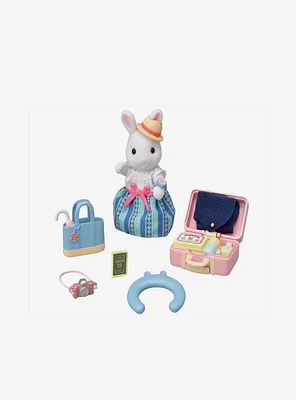 Calico Critters Snow Rabbit Mother Weekend Travel Set