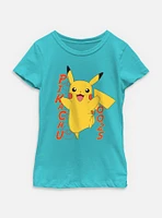 Pokemon Pikachu 0025 Hop Youth Girls T-Shirt