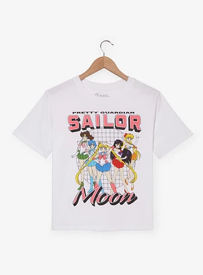 Sailor Moon Guardians Group Portrait Women's Cropped T-Shirt - BoxLunch Exclusive