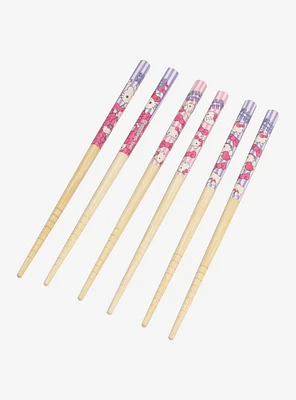 Sanrio Hello Kitty Striped Chopstick Set