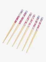 Sanrio Hello Kitty Striped Chopstick Set