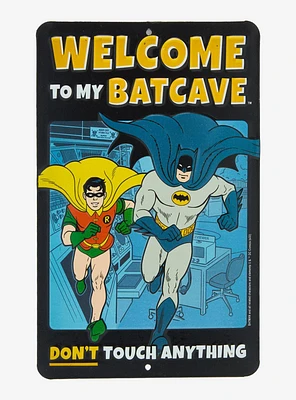 DC Comics Batman & Robin Batcave Wall Sign